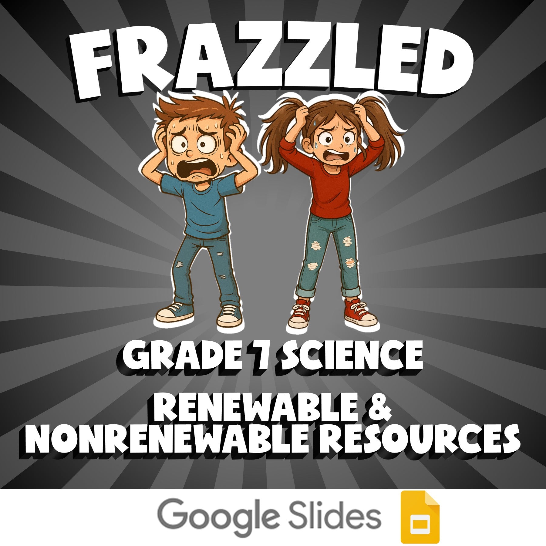Renewable & Nonrenewable Resources FRAZZLED Science Game - No Prep Grade 7