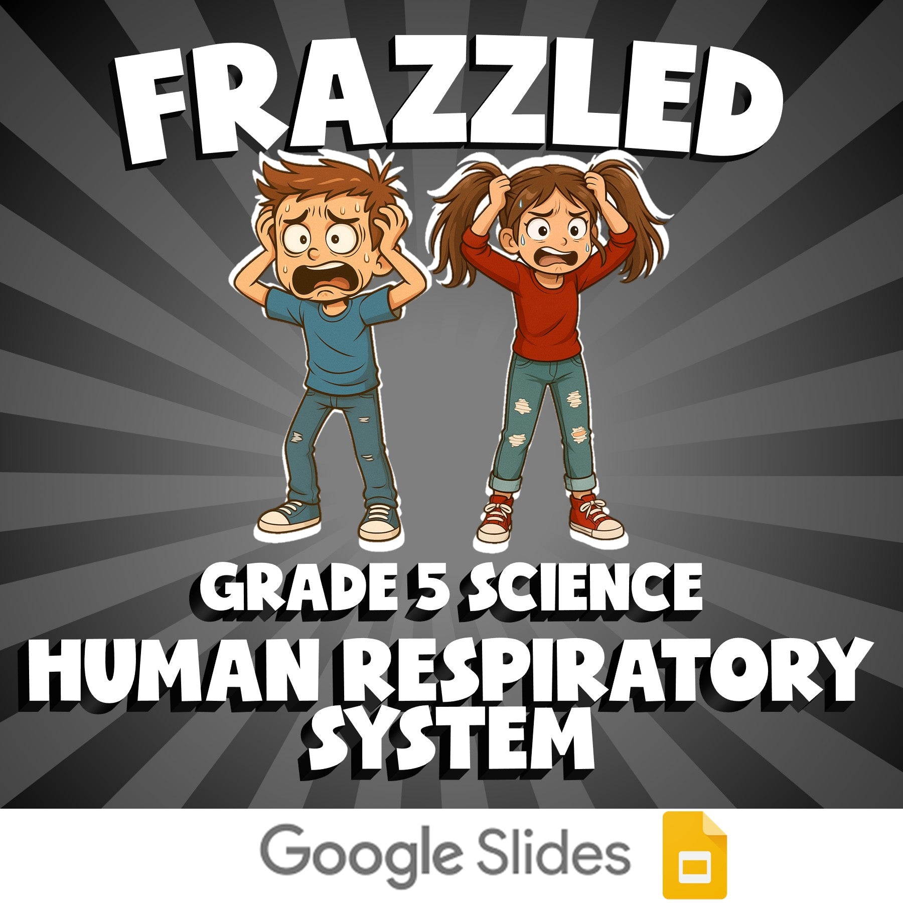 Human Respiratory System FRAZZLED Science Game - No Prep Grade 5 Review Activity