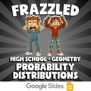 Probability Distributions FRAZZLED Math Game - No Prep Geometry Review Activity