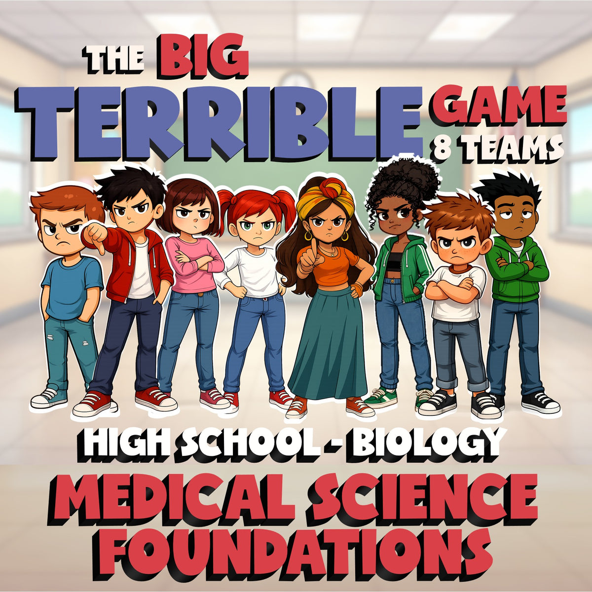 Medical Science Foundations BIG TERRIBLE GAME - No Prep Biology Science Review
