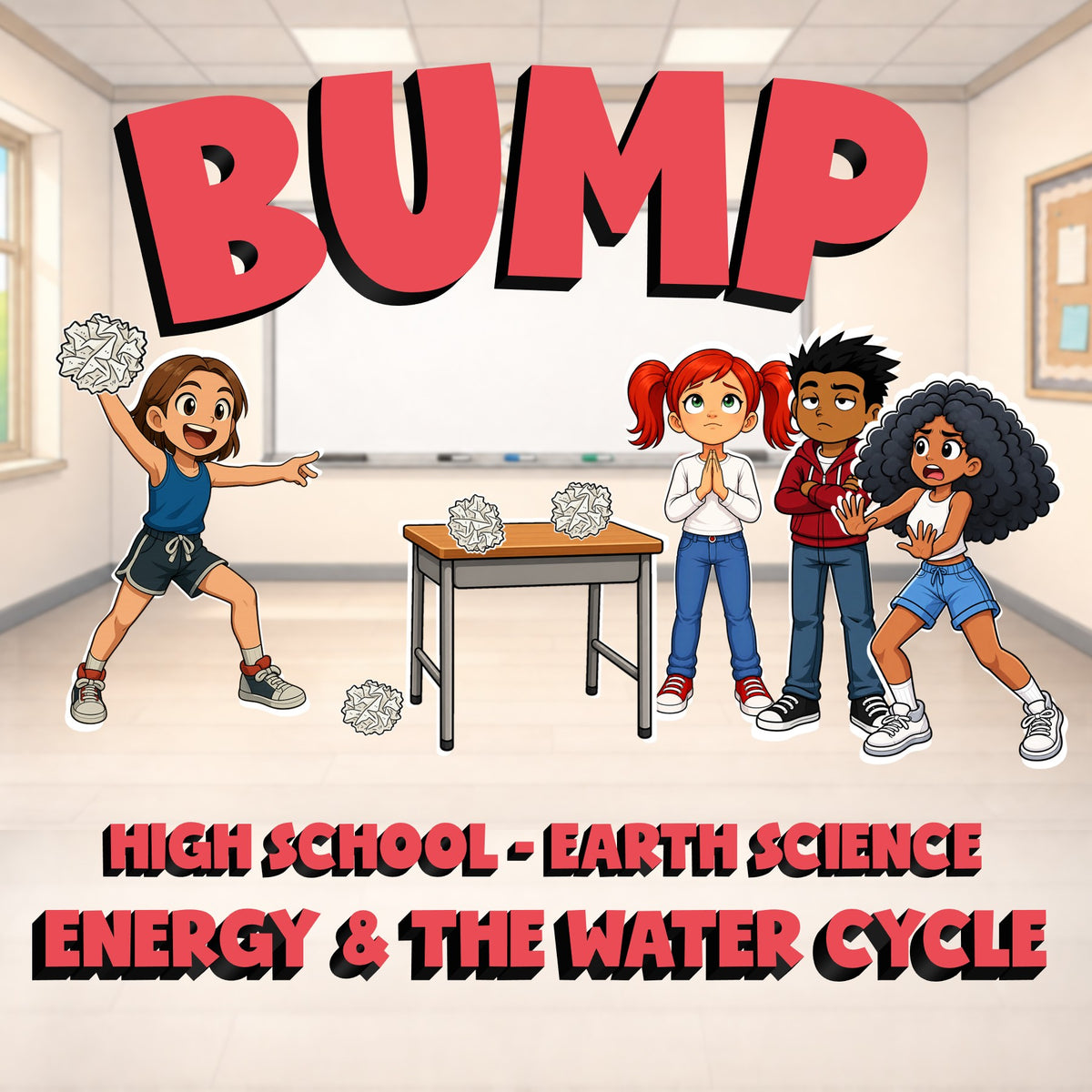 Energy & the Water Cycle BUMP Game - No Prep Earth Science Review Activity