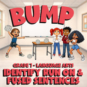 Identify Run On & Fused Sentences BUMP ELA Game - No Prep Grade 7 Review