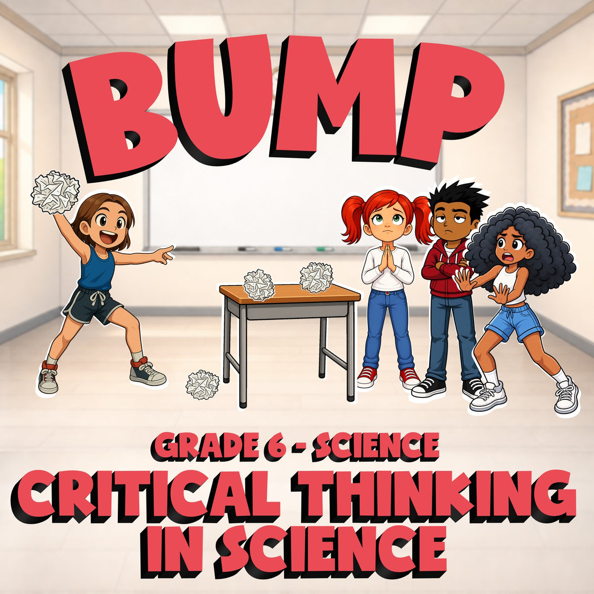 Critical Thinking in Science BUMP Science Game - No Prep Grade 6 Review Activity
