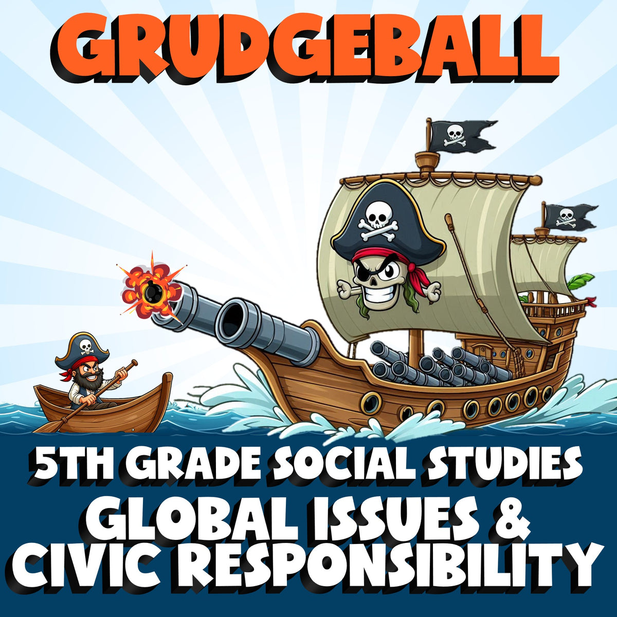 Global Issues & Civic Responsibility GRUDGEBALL Socials Game - No Prep Grade 5