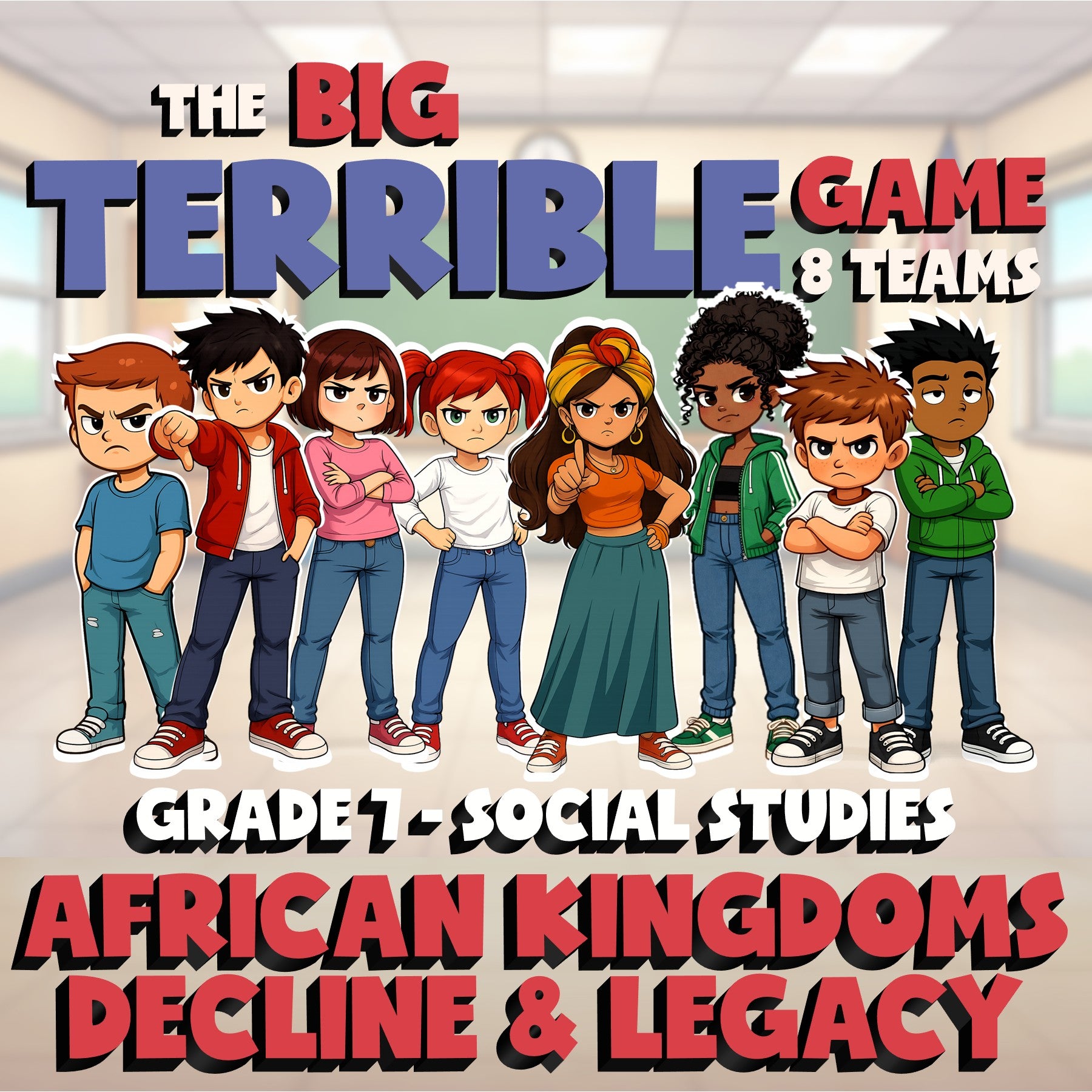 African Kingdoms Decline & Legacy BIG TERRIBLE GAME - Grade 7 Socials Review