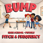 Pitch & Frequency BUMP Science Game - No Prep Physics Review Activity