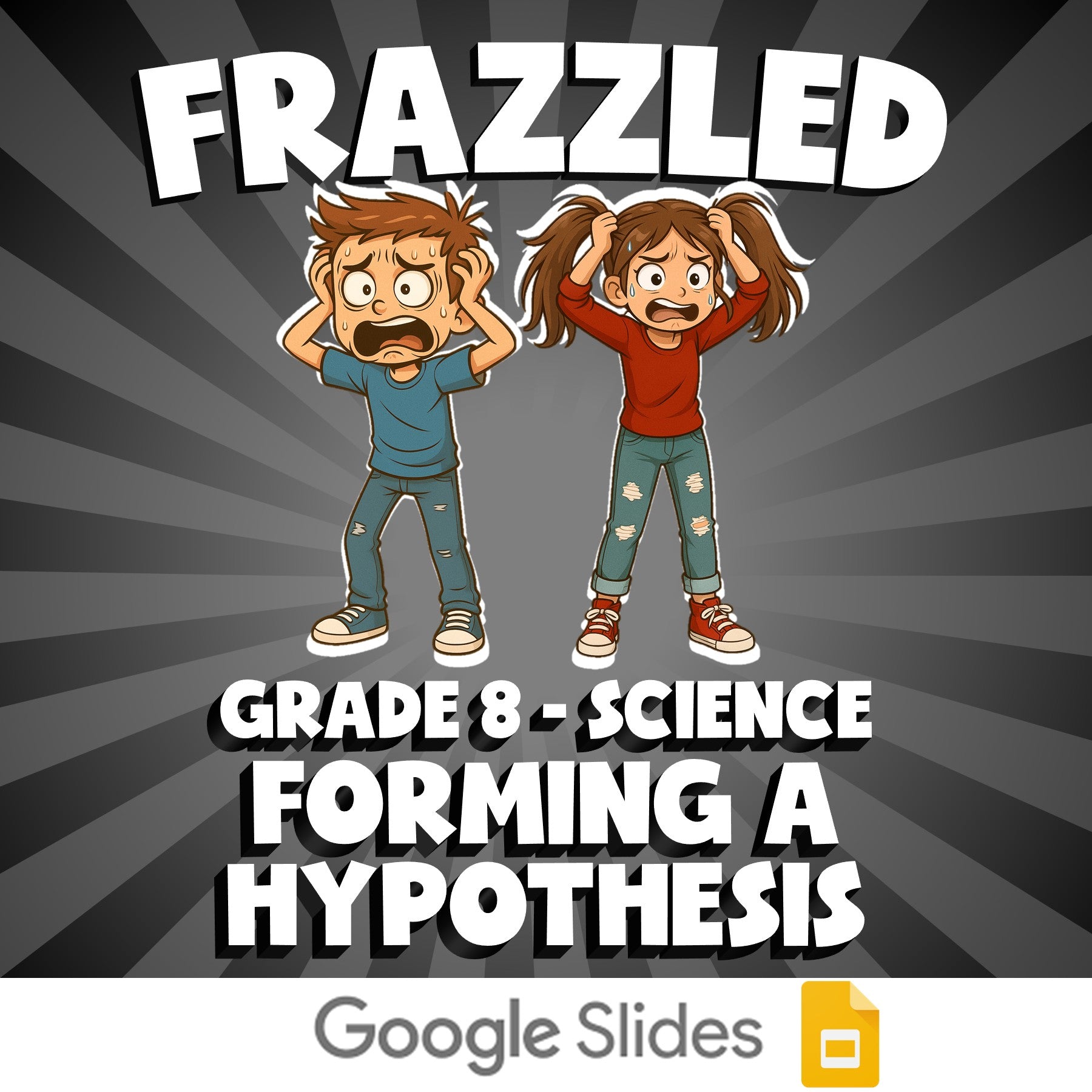 Forming a Hypothesis FRAZZLED Science Game - No Prep Grade 8 Review Activity