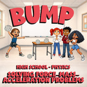 Solving Force–Mass–Acceleration Problems BUMP Science Game - No Prep Physics