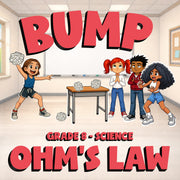 Ohm's Law BUMP Science Game - No Prep Grade 8 Review Activity