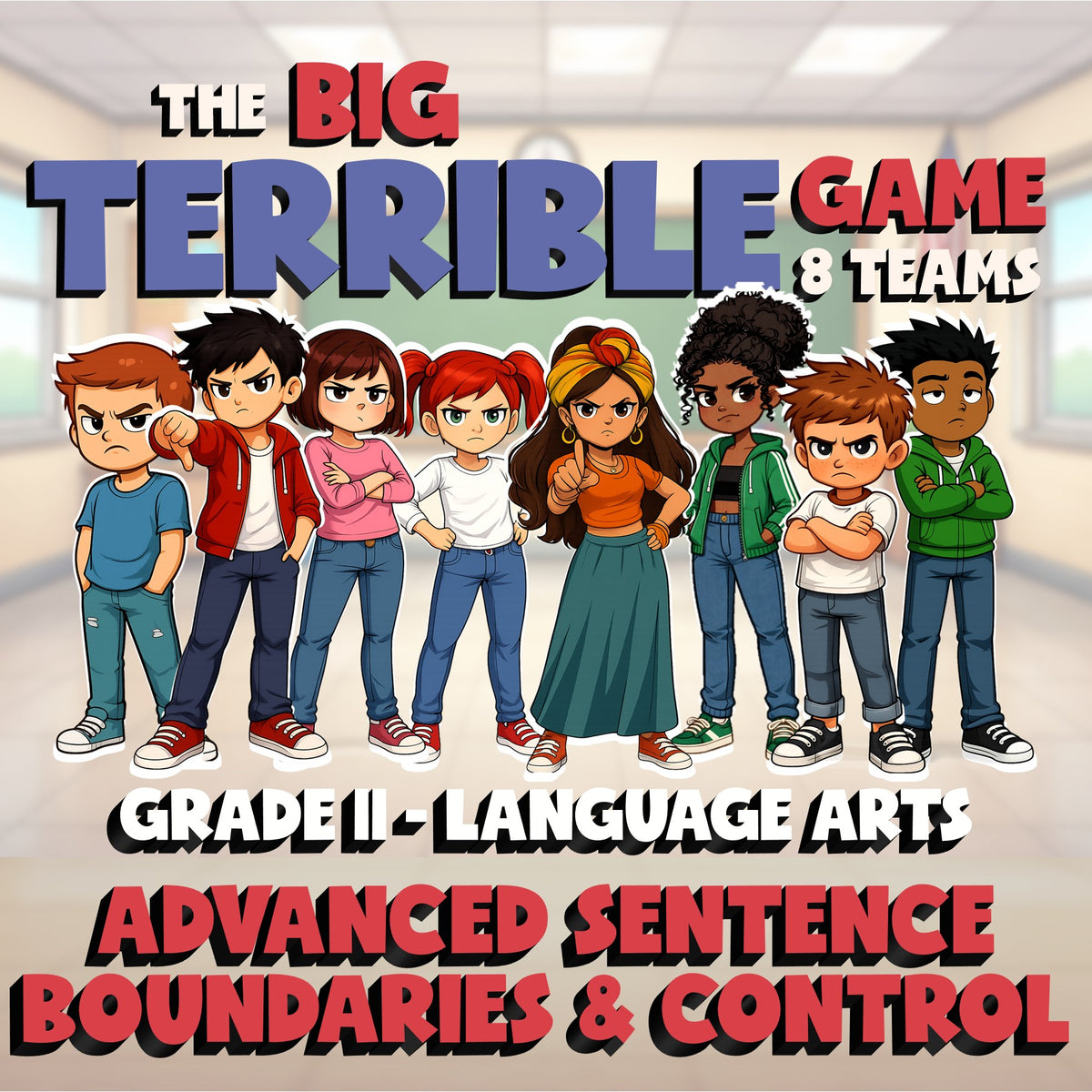 Advanced Sentence Boundaries & Control BIG TERRIBLE GAME - Grade 11 ELA Review