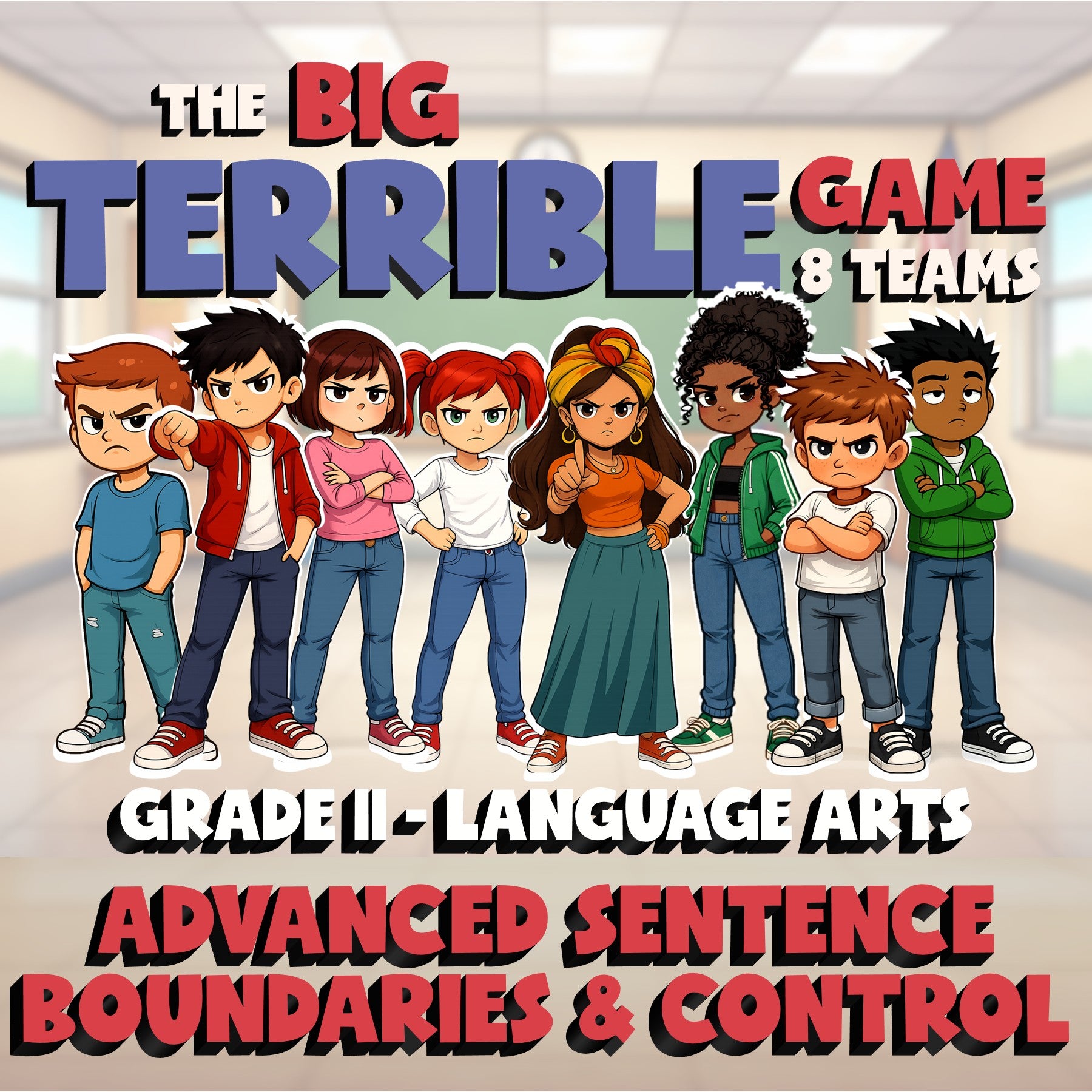 Advanced Sentence Boundaries & Control BIG TERRIBLE GAME - Grade 11 ELA Review