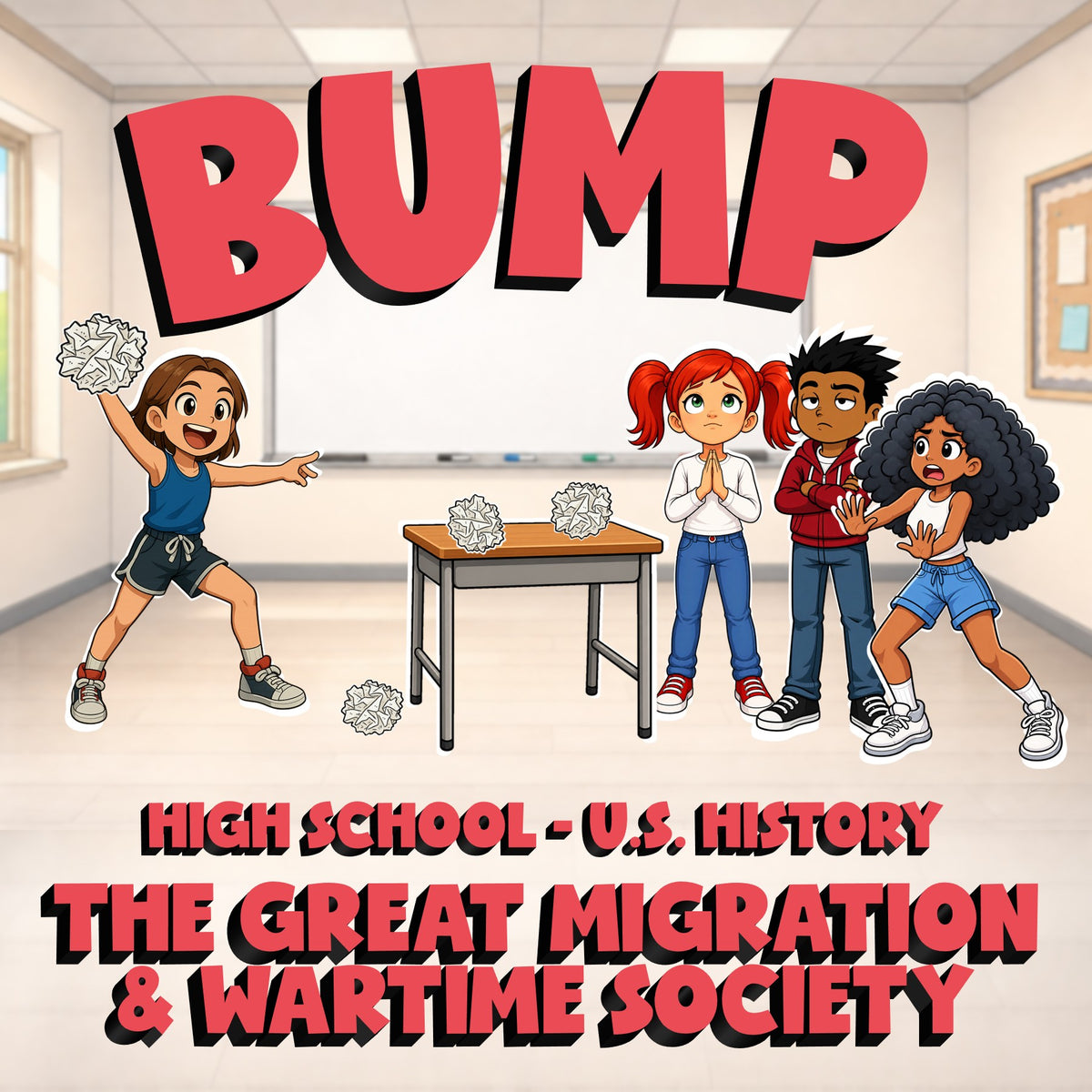 The Great Migration & Wartime Society BUMP U.S. History Game - No Prep Review