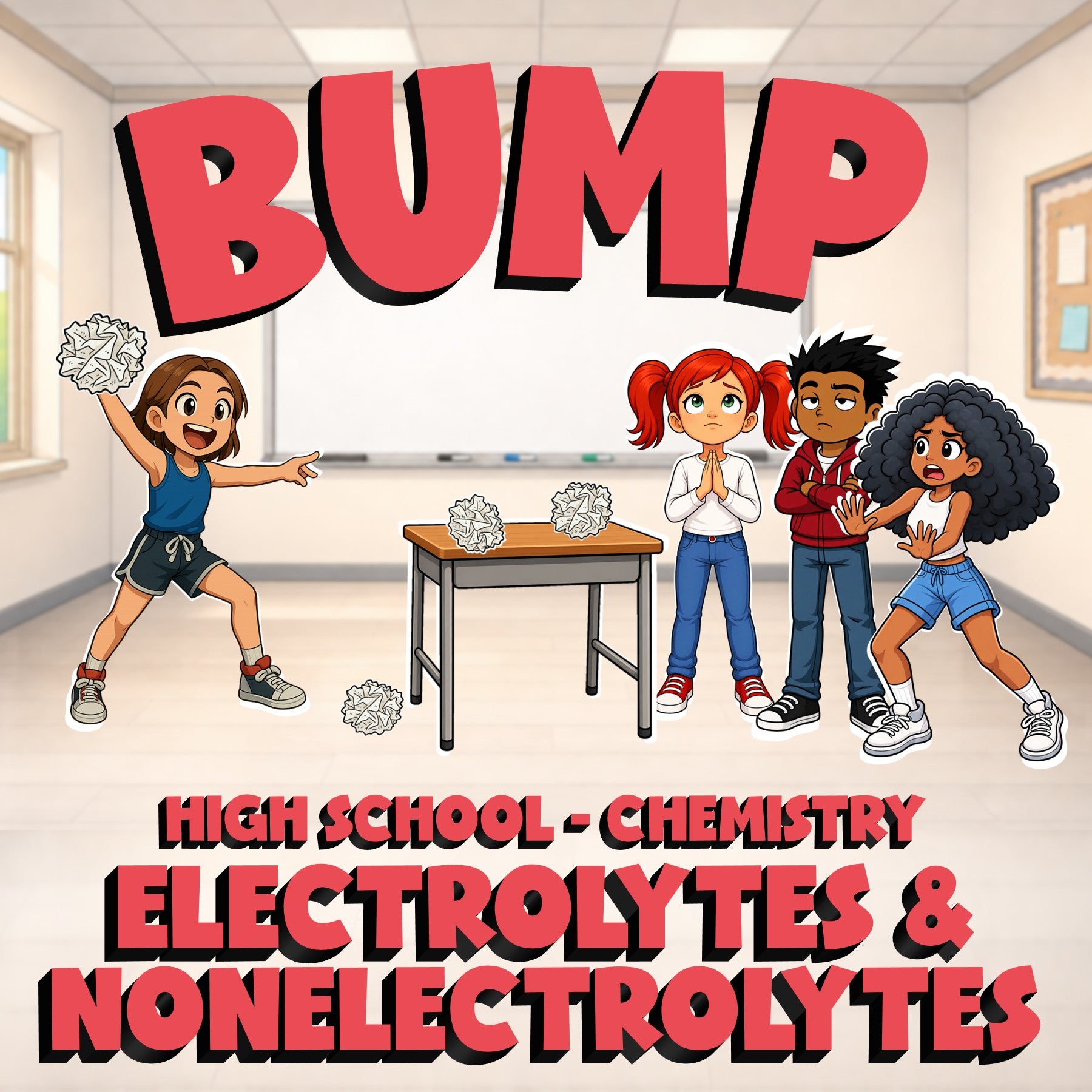 Electrolytes & Nonelectrolytes BUMP Science Game - No Prep Chemistry Review