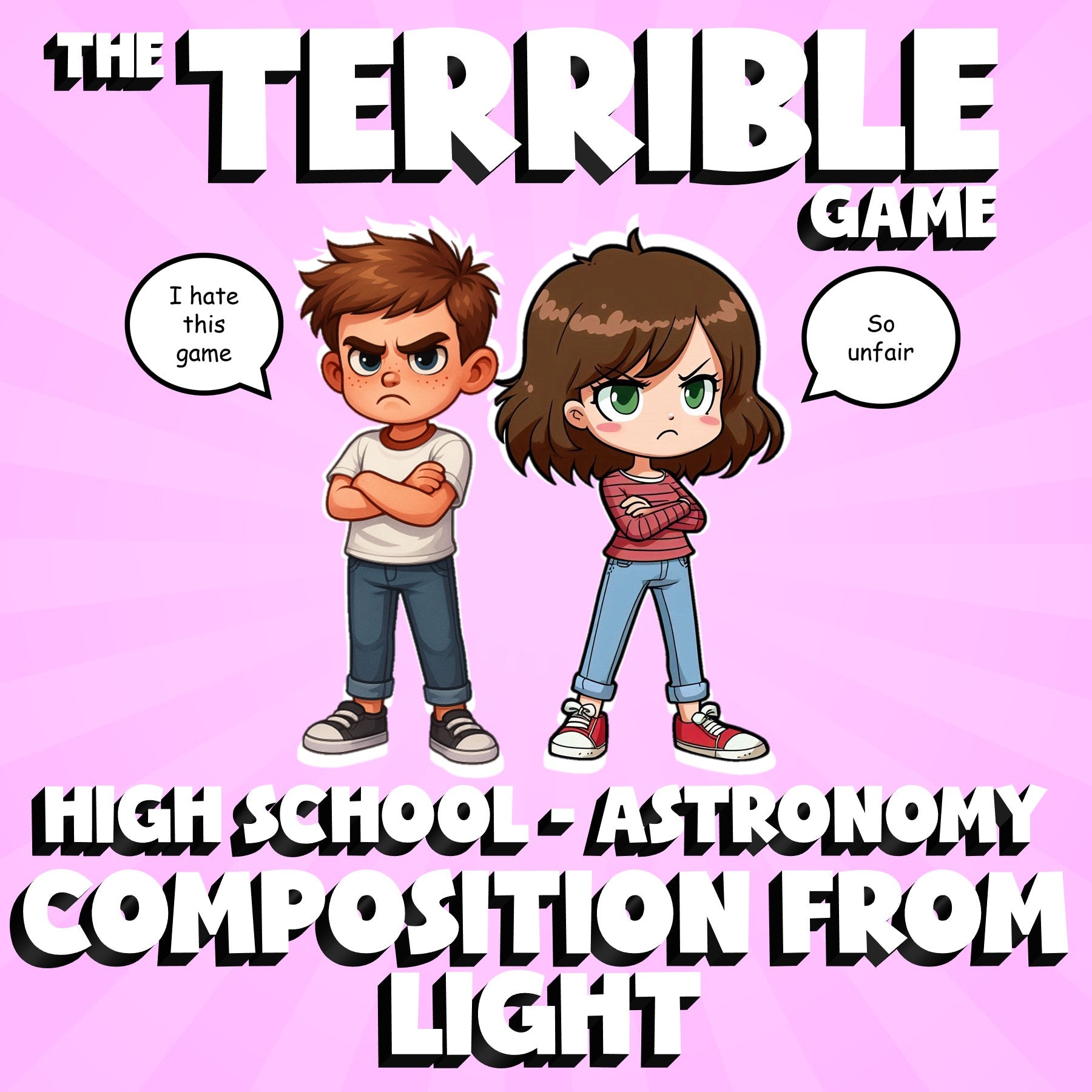 Composition from Light THE TERRIBLE GAME - No Prep Astronomy Science Review