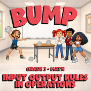 Input Output Rules in Operations BUMP Math Game - No Prep Grade 3 Review