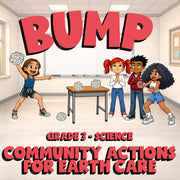 Community Actions for Earth Care BUMP Science Game - No Prep Grade 3 Review