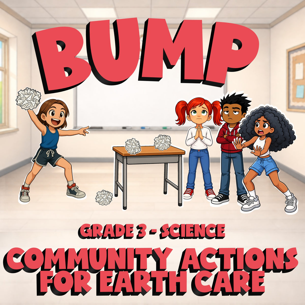 Community Actions for Earth Care BUMP Science Game - No Prep Grade 3 Review