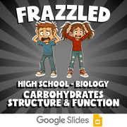 Carbohydrates Structure & Function FRAZZLED Science Game - No Prep Biology