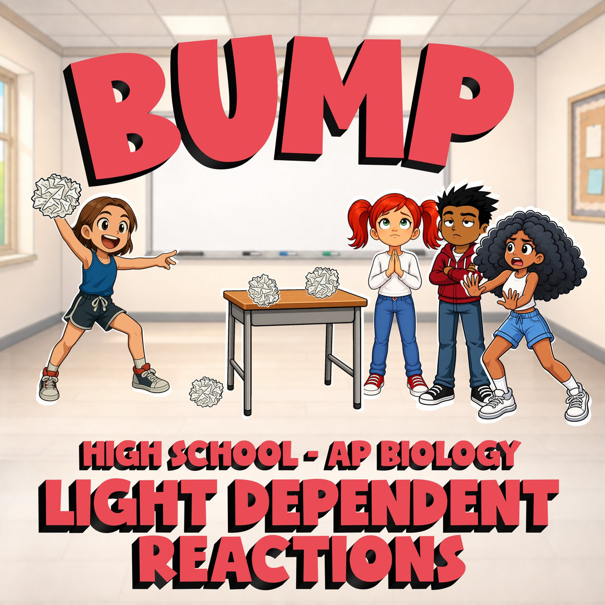 Light Dependent Reactions BUMP Science Game - No Prep AP Biology Review Activity