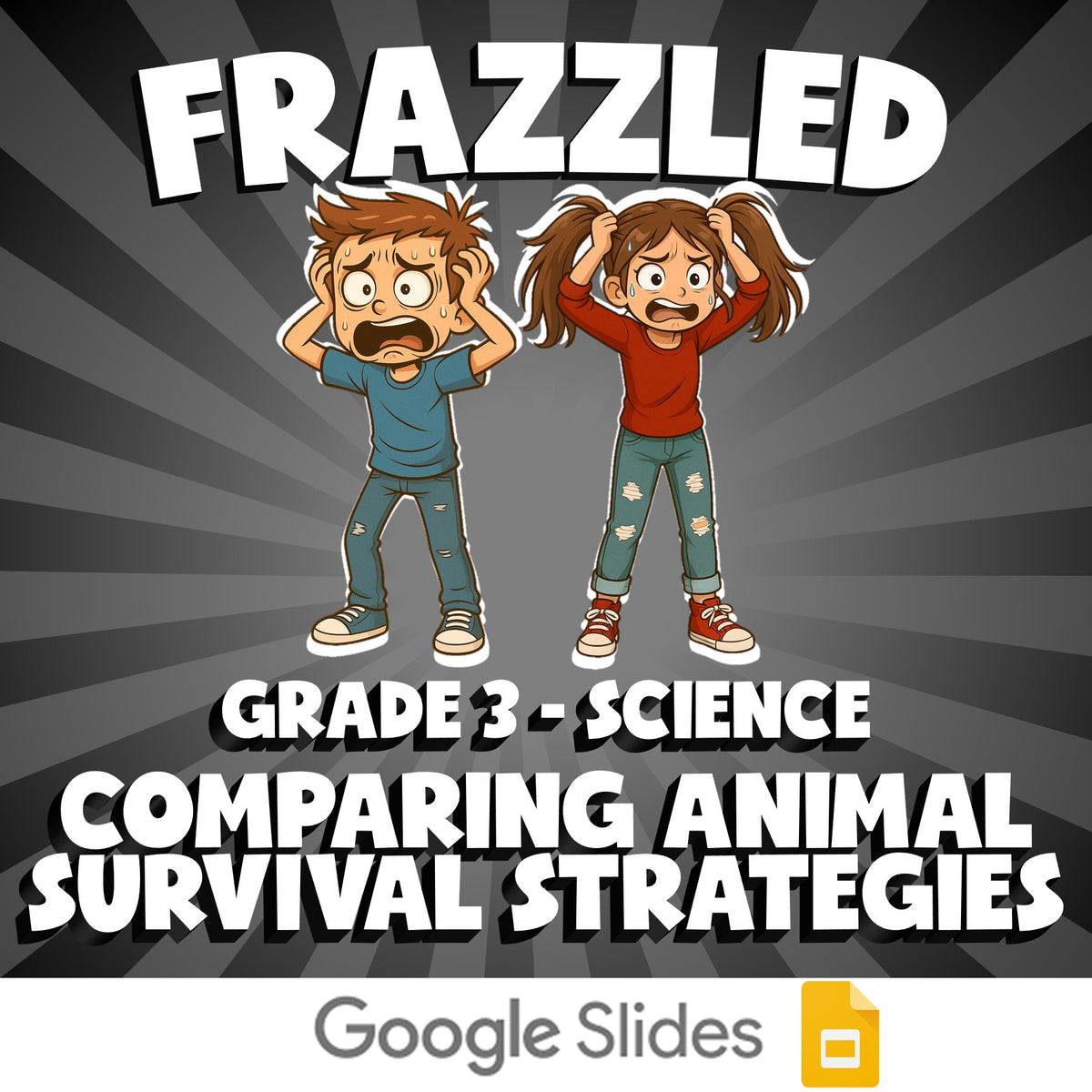 Comparing Animal Survival Strategies FRAZZLED Science Game - No Prep Grade 3