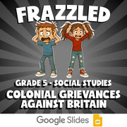 Colonial Grievances Against Britain FRAZZLED Socials Game - No Prep Grade 5