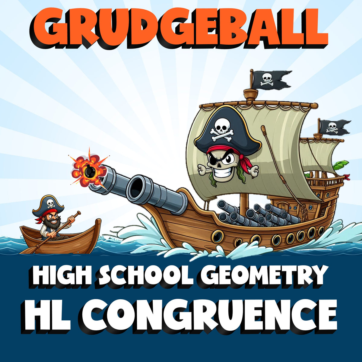 HL Congruence GRUDGEBALL Math Game - No Prep Geometry Review Activity