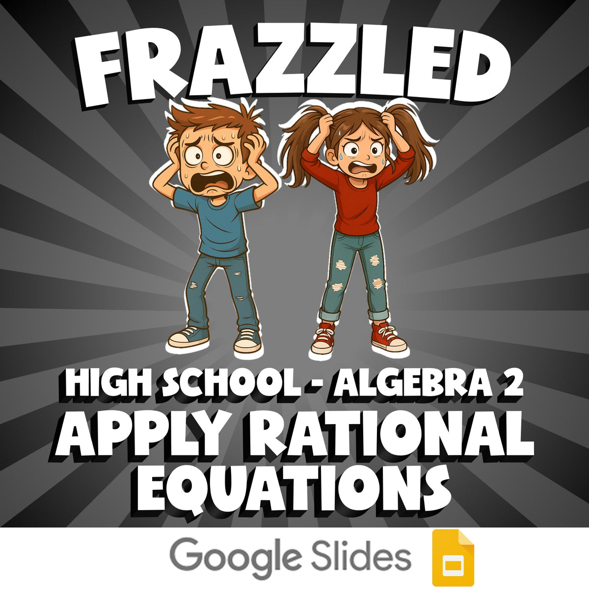 Apply Rational Equations FRAZZLED Math Game - No Prep Algebra 2 Review Activity