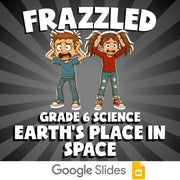 Earth's Place in Space FRAZZLED Science Game - No Prep Grade 6 Review Activity