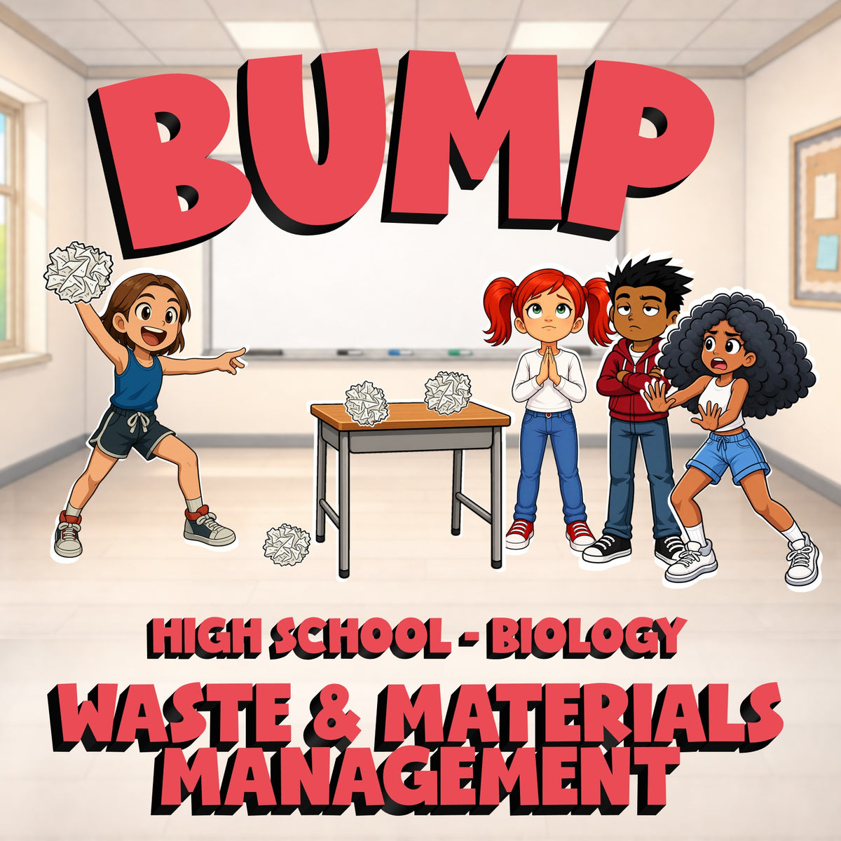 Waste & Materials Management BUMP Science Game - No Prep Biology Review Activity