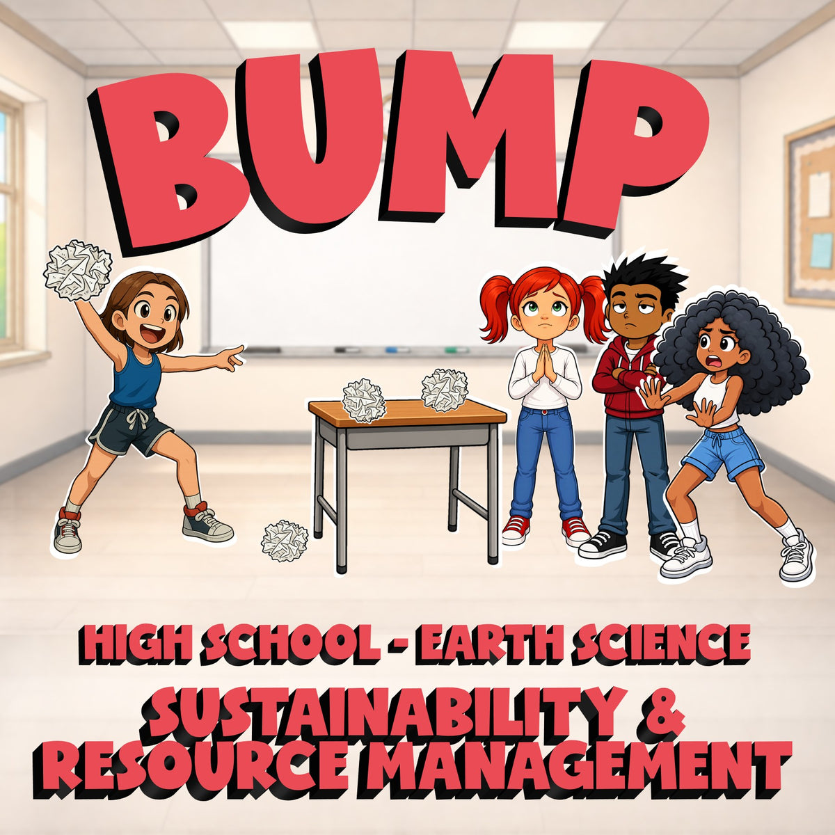 Sustainability & Resource Management BUMP Game - No Prep Earth Science Review