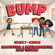 Ecosystems & Environmental Adaptations BUMP Science Game - No Prep Grade 3