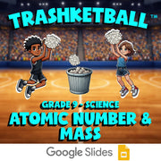 Atomic Number & Mass TRASHKETBALL Science Game - No Prep Grade 9 Review Activity