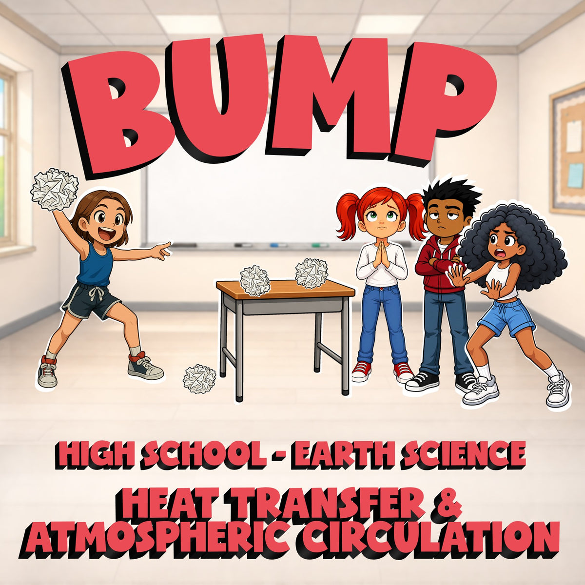 Heat Transfer & Atmospheric Circulation BUMP Game - No Prep Earth Science Review