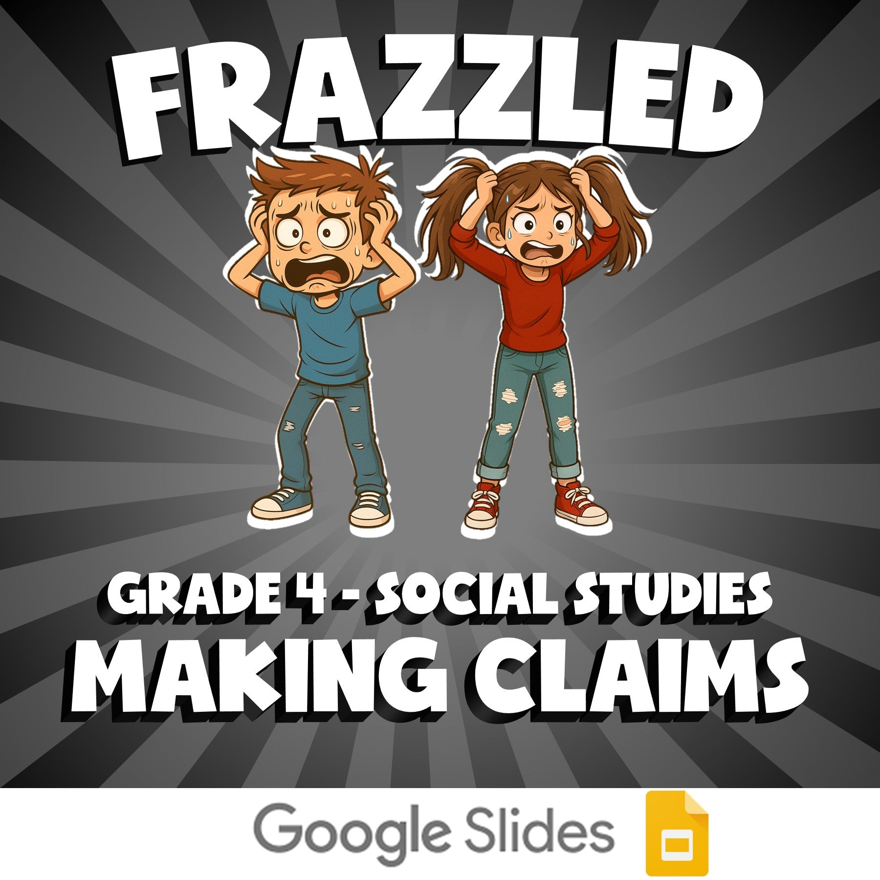 Making Claims FRAZZLED Socials Game - No Prep Grade 4 Review Activity