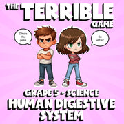 Human Digestive System THE TERRIBLE GAME - No Prep Grade 5 Science Review