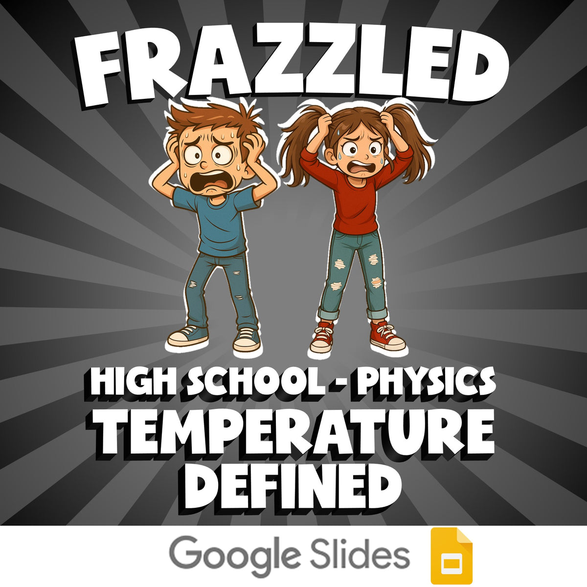 Temperature Defined FRAZZLED Science Game - No Prep Physics Review Activity