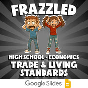 Trade & Living Standards FRAZZLED Economics Game - No Prep Review Activity