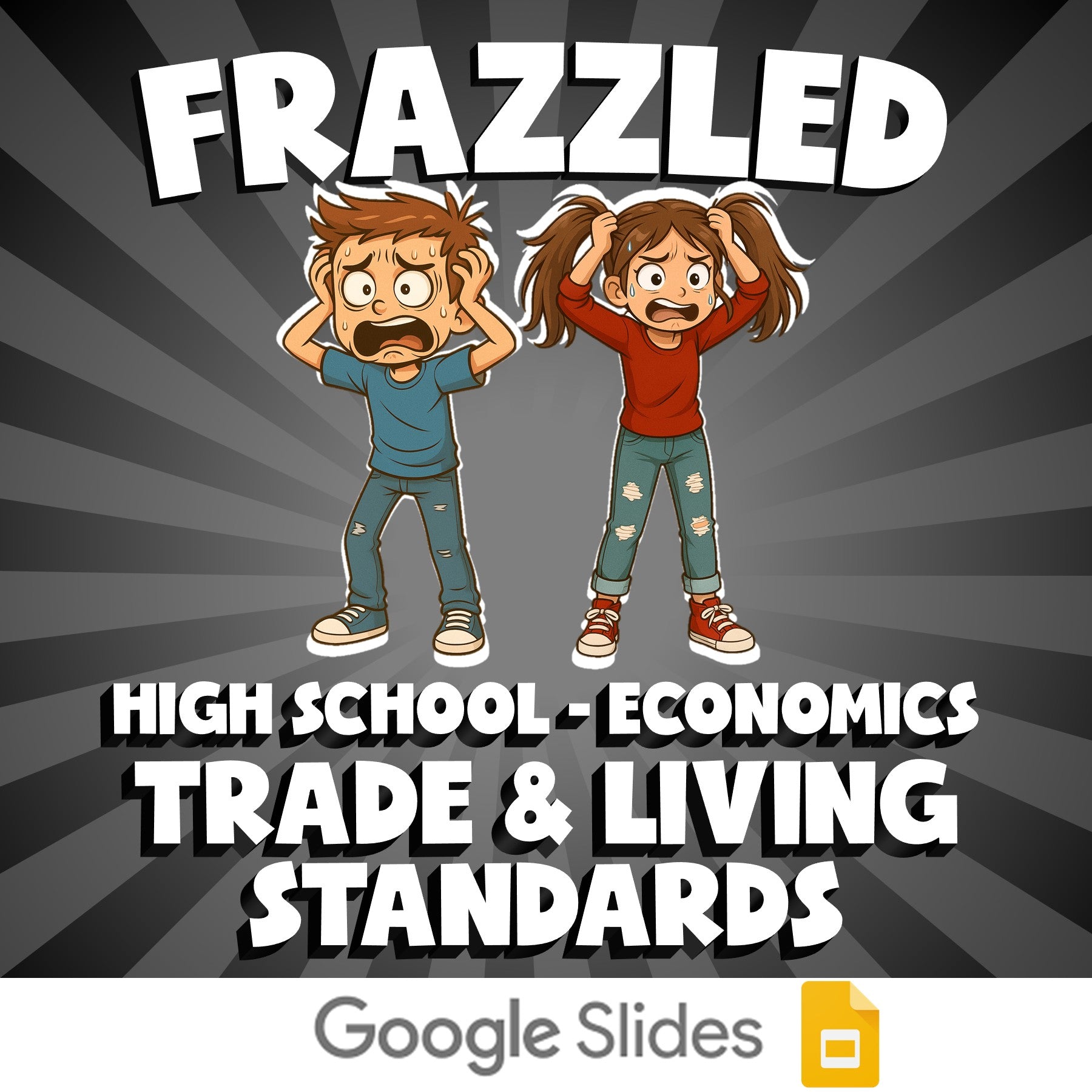 Trade & Living Standards FRAZZLED Economics Game - No Prep Review Activity