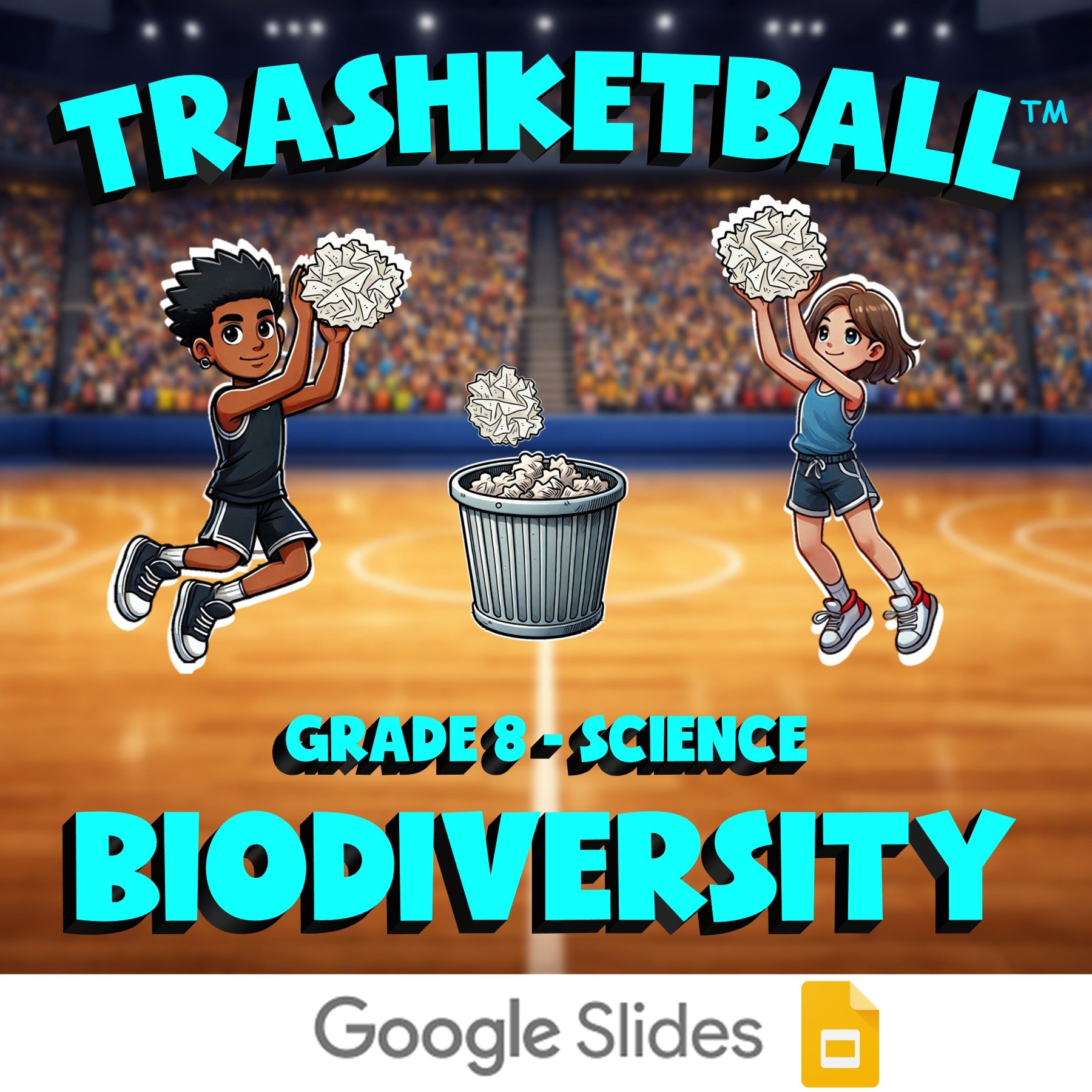 Biodiversity TRASHKETBALL Science Game - No Prep Grade 8 Review Activity