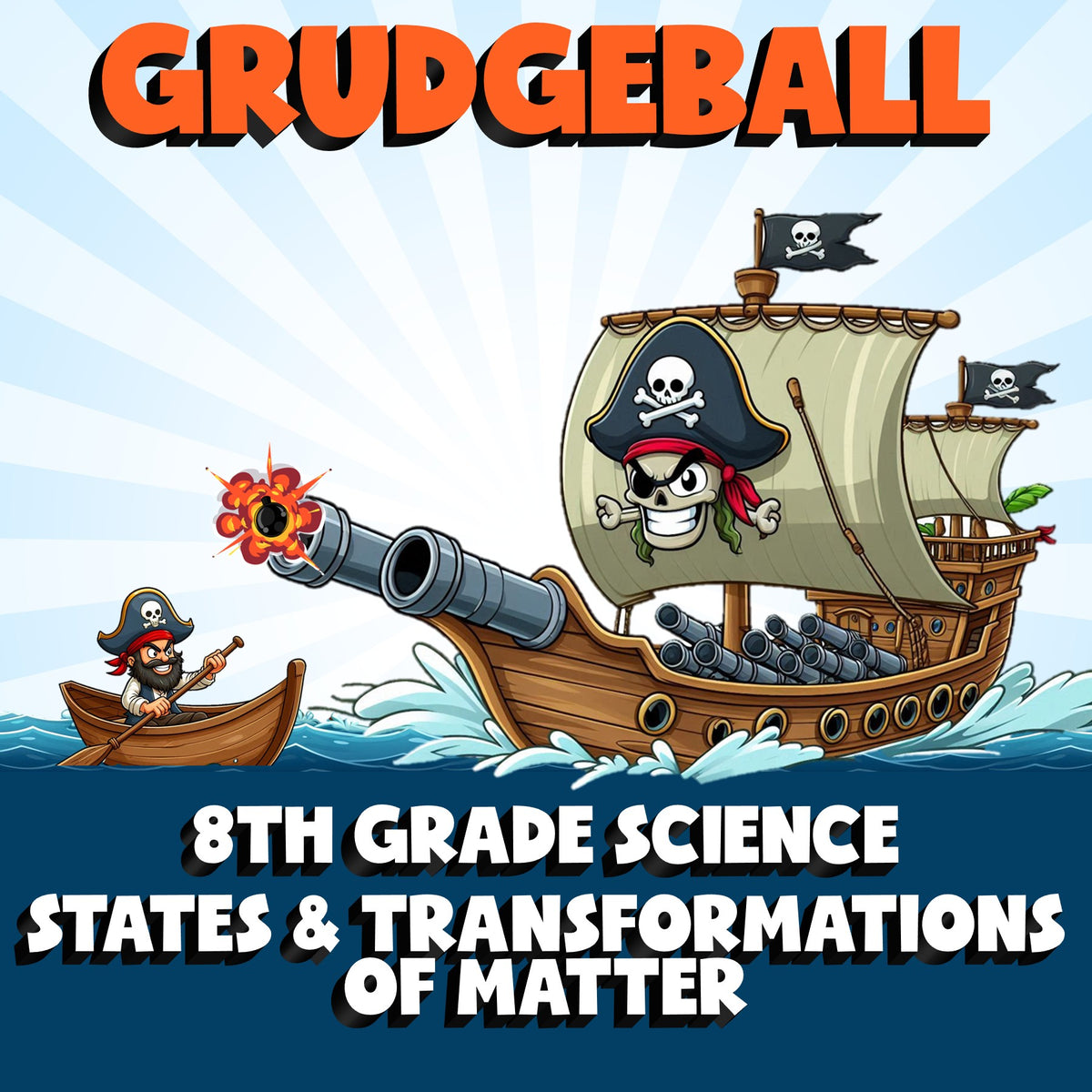 States & Transformations of Matter GRUDGEBALL Science Game - No Prep Grade 8