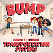Transportation Systems BUMP Science Game - No Prep Grade 5 Review Activity