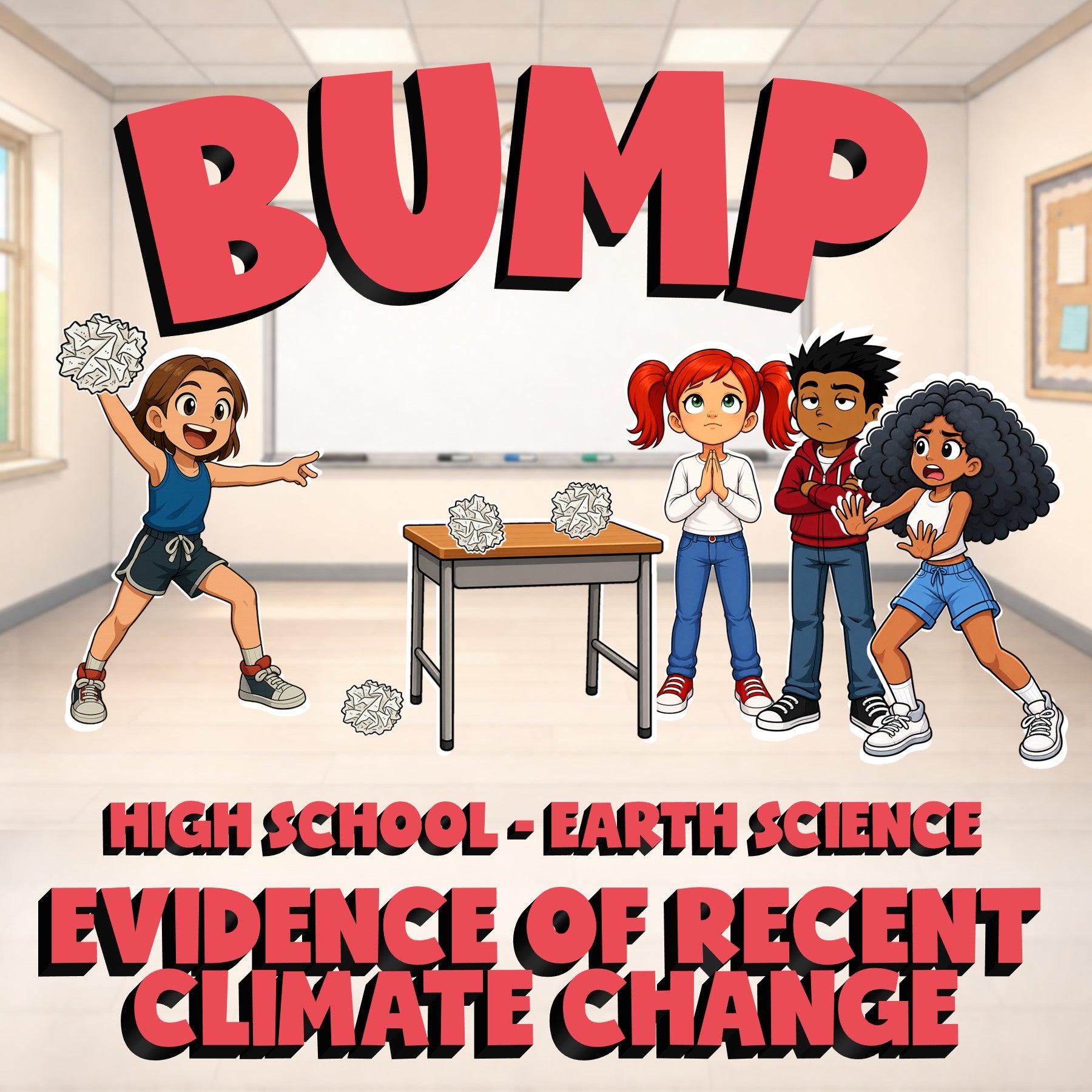 Evidence of Recent Climate Change BUMP Game - No Prep Earth Science Review
