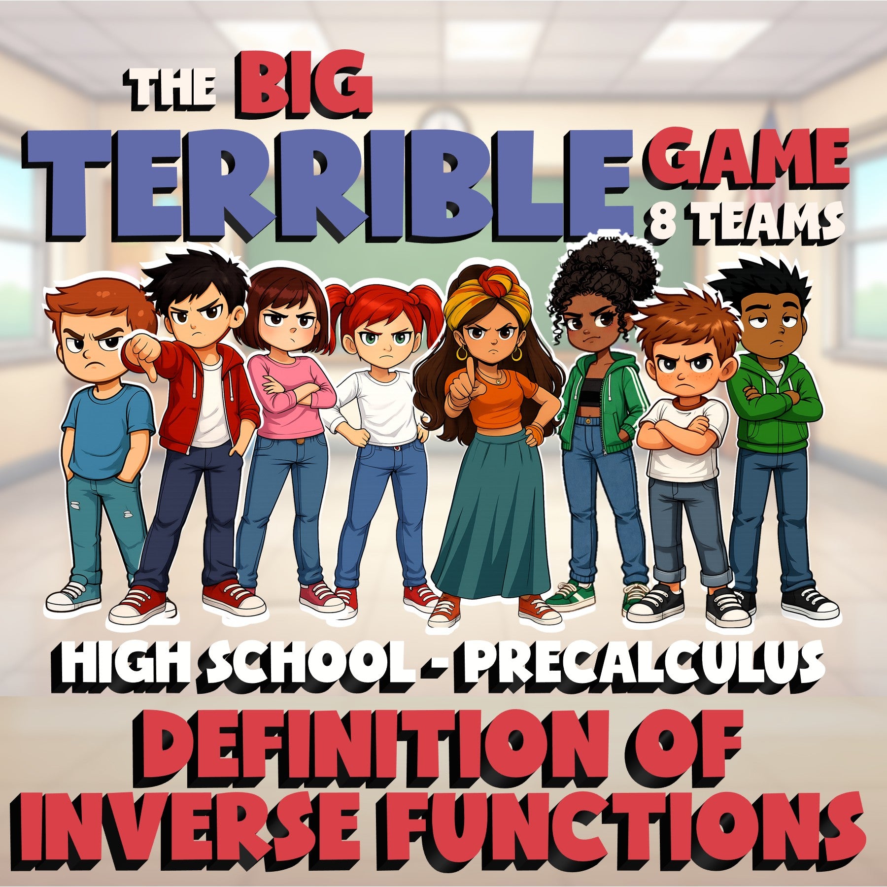 Definition of Inverse Functions BIG TERRIBLE GAME - PreCalculus Math Review