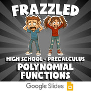 Polynomial Functions FRAZZLED Math Game - No Prep PreCalculus Review Activity