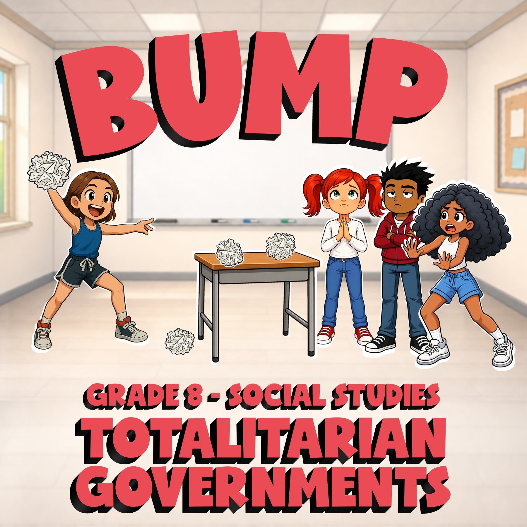 Totalitarian Governments BUMP Socials Game - No Prep Grade 8 Review Activity