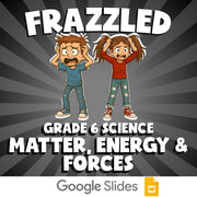 Matter, Energy & Forces FRAZZLED Science Game - No Prep Grade 6 Review Activity