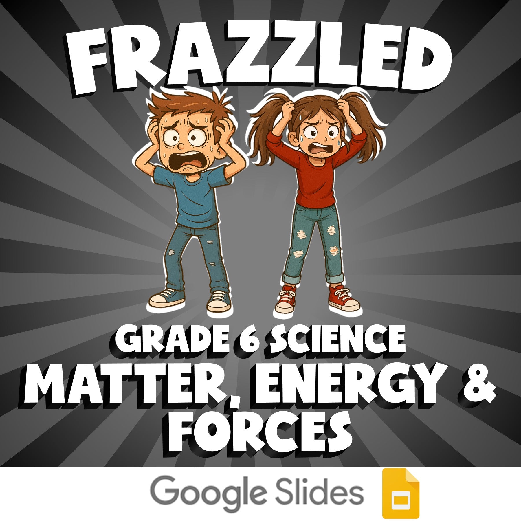 Matter, Energy & Forces FRAZZLED Science Game - No Prep Grade 6 Review Activity