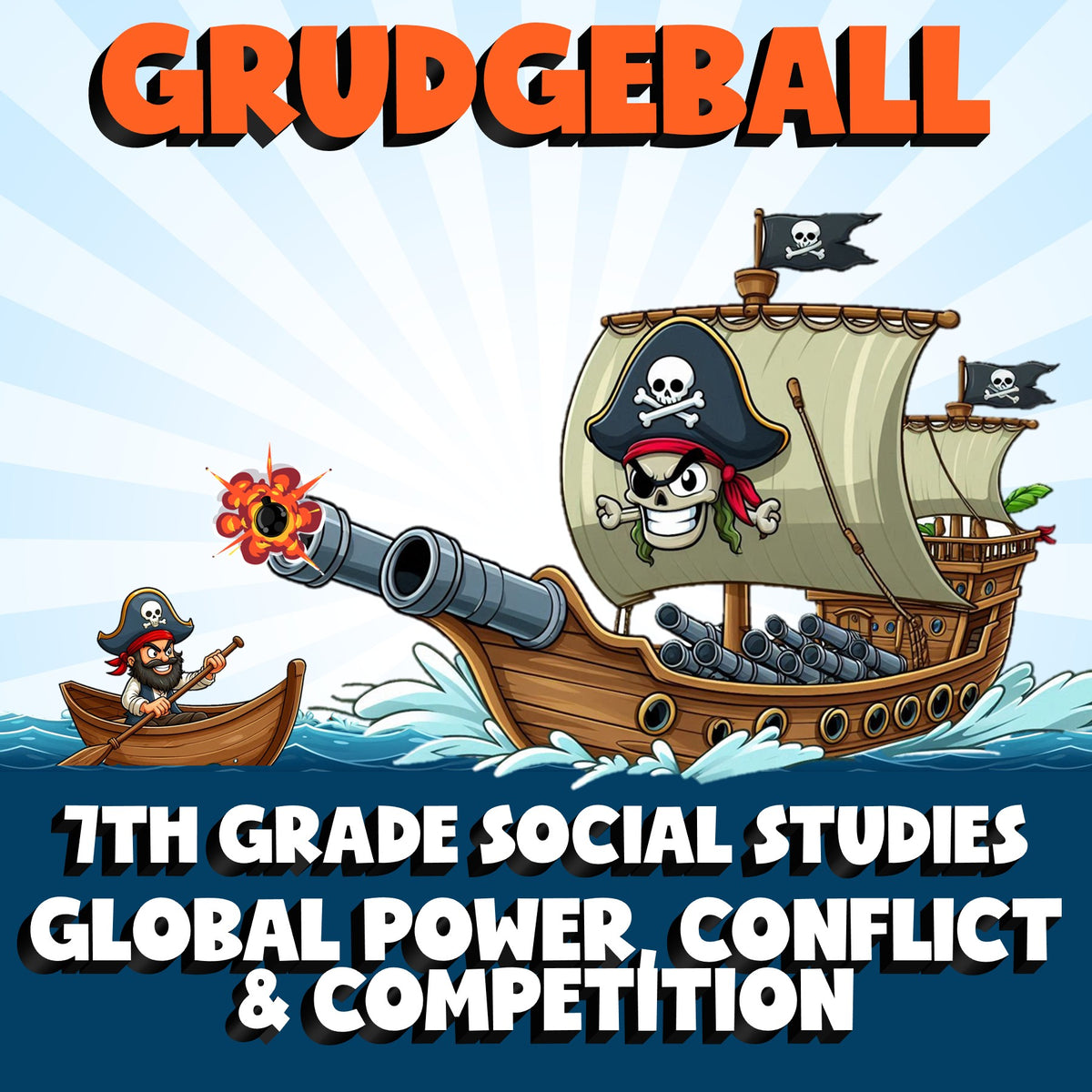 Global Power, Conflict & Competition GRUDGEBALL Socials Game - No Prep Grade 7