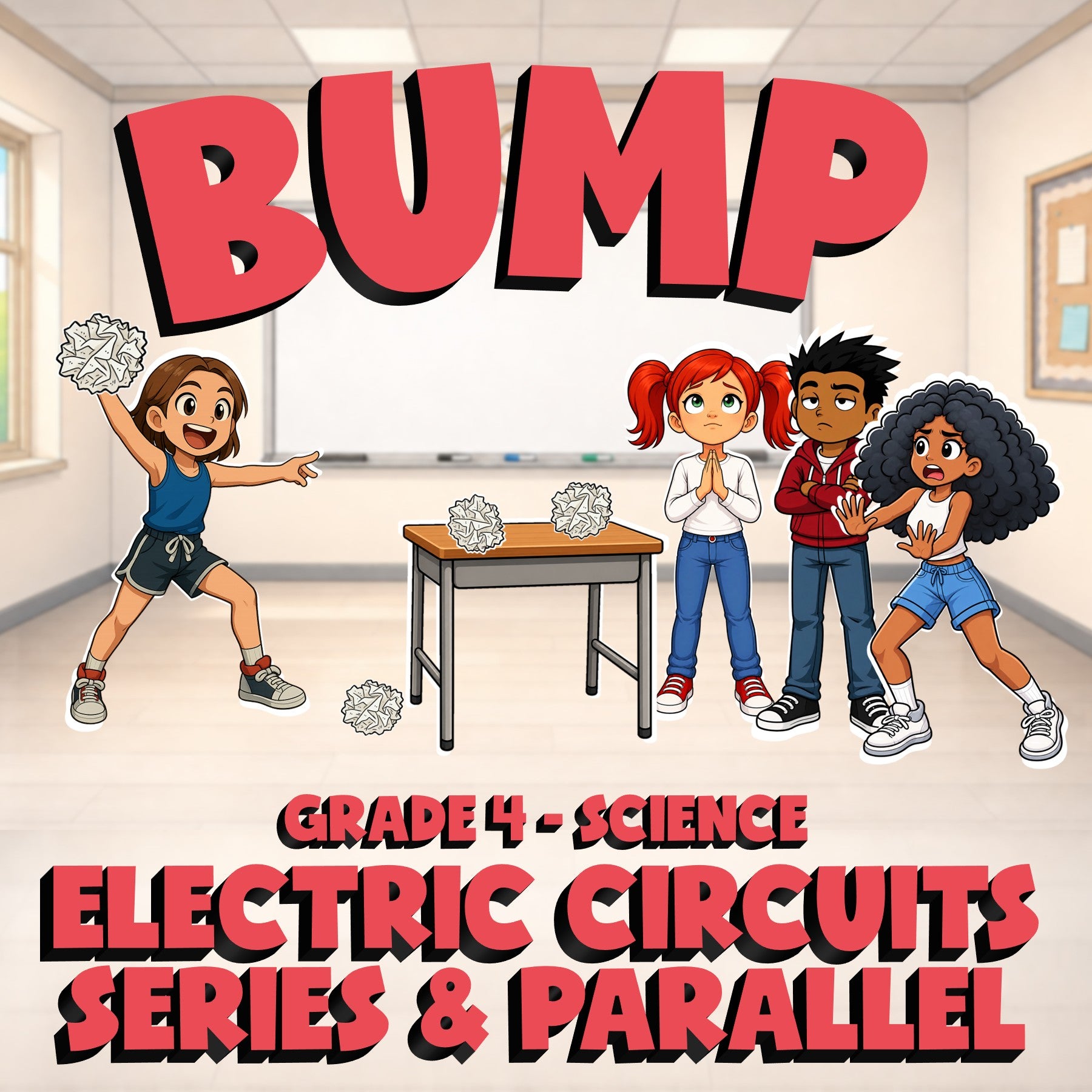 Electric Circuits Series & Parallel BUMP Science Game - No Prep Grade 4 Review