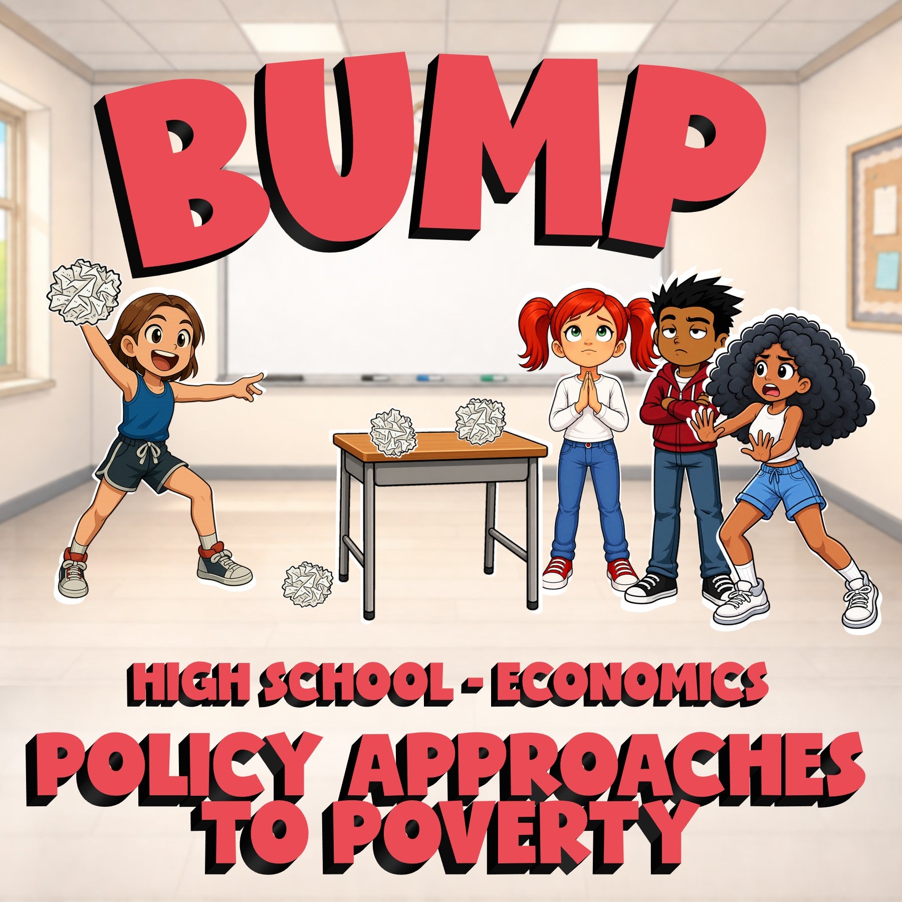 Policy Approaches to Poverty BUMP Economics Game - No Prep Review Activity